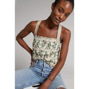 Maeve by Anthropologie Embroidered Daisy Top; beautifully decorated details